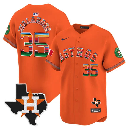 Men's Astros Mexico Texas Patch Vapor Premier Limited Jersey - All Stitched