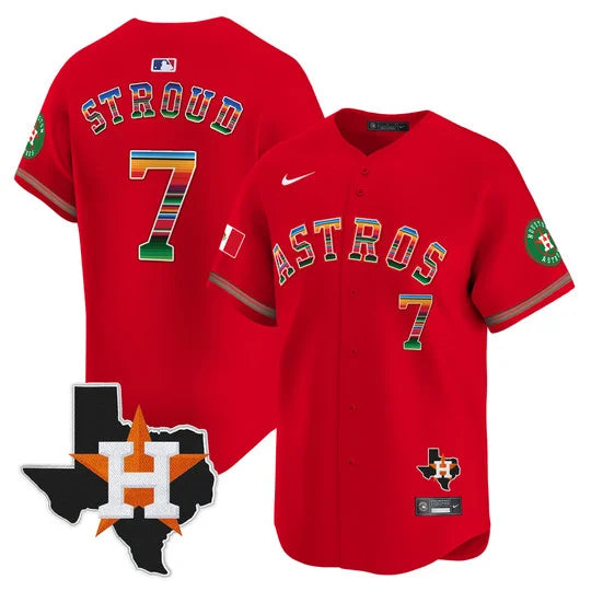 Men's Astros Mexico Texas Patch Vapor Premier Limited Jersey - All Stitched