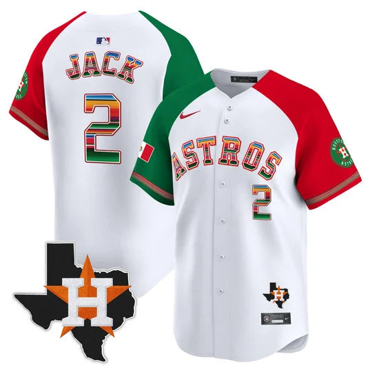 Men's Astros Mexico Texas Patch Vapor Premier Limited Jersey - All Stitched