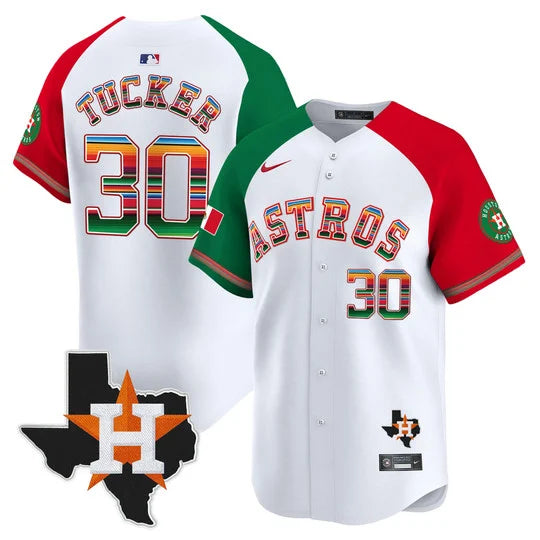 Men's Astros Mexico Texas Patch Vapor Premier Limited Jersey - All Stitched