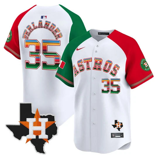 Men's Astros Mexico Texas Patch Vapor Premier Limited Jersey - All Stitched