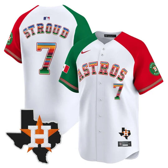 Men's Astros Mexico Texas Patch Vapor Premier Limited Jersey - All Stitched