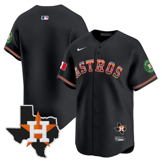 Men's Astros Mexico Texas Patch Vapor Premier Limited Jersey - All Stitched