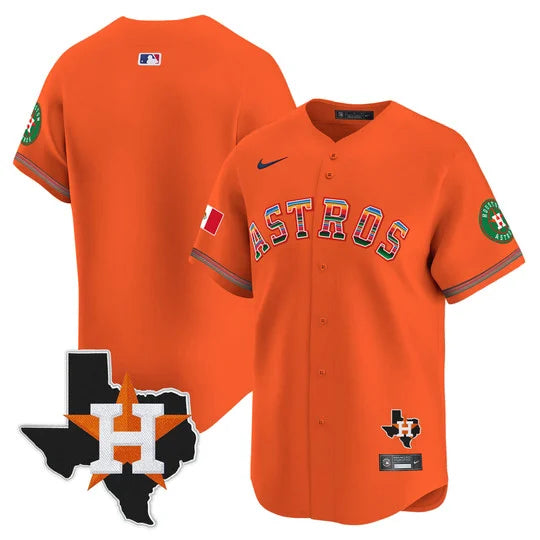 Men's Astros Mexico Texas Patch Vapor Premier Limited Jersey - All Stitched