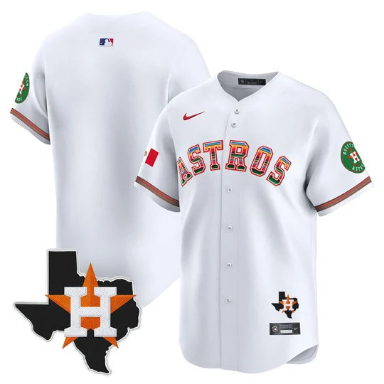 Men's Astros Mexico Texas Patch Vapor Premier Limited Jersey - All Stitched