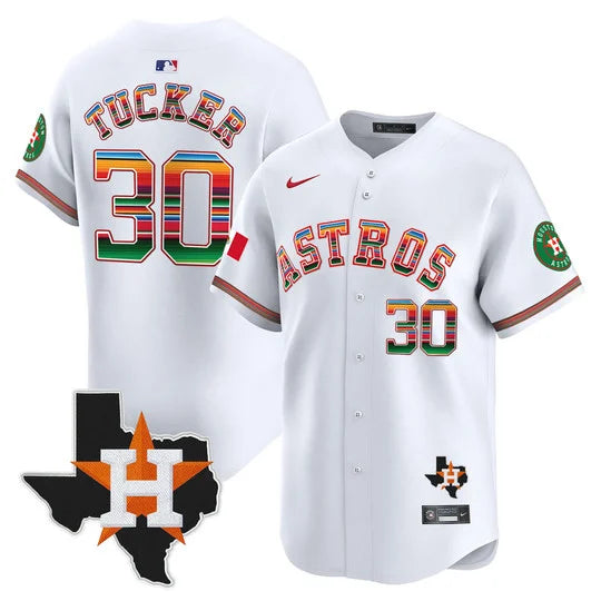 Men's Astros Mexico Texas Patch Vapor Premier Limited Jersey - All Stitched