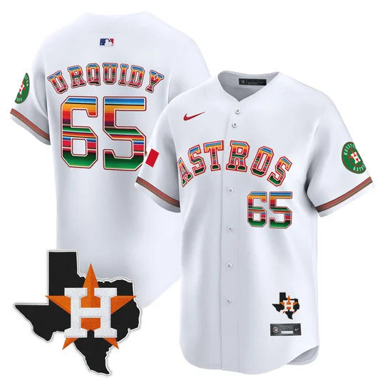 Men's Astros Mexico Texas Patch Vapor Premier Limited Jersey - All Stitched