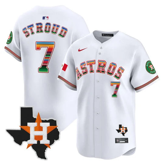 Men's Astros Mexico Texas Patch Vapor Premier Limited Jersey - All Stitched
