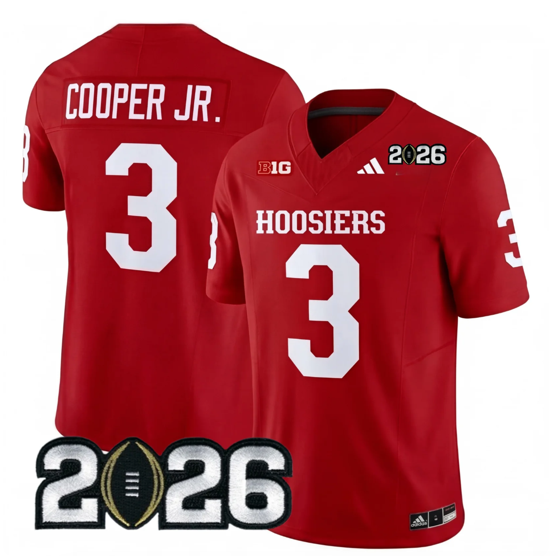 Indiana College Football Stitched Jersey - 2026 CFP Patch