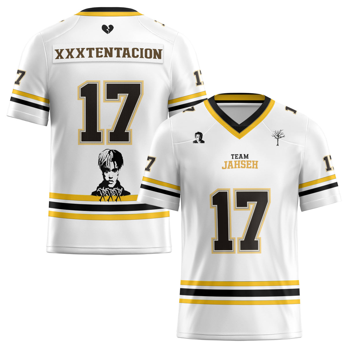Custom embroidered football jersey