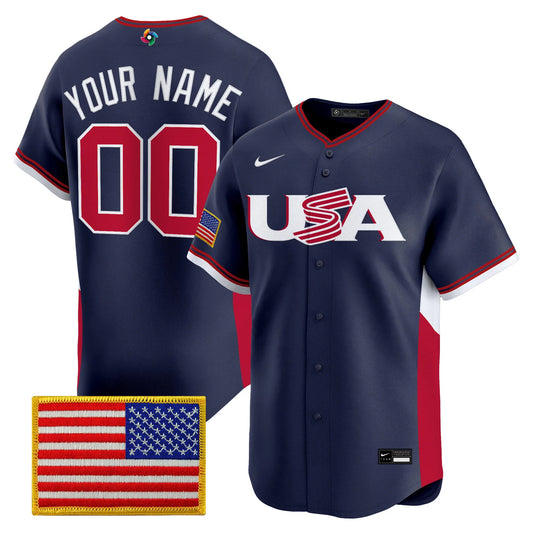 Team USA World Baseball Classic Vapor Premier Custom Jersey - 2026 Roster - All Stitched