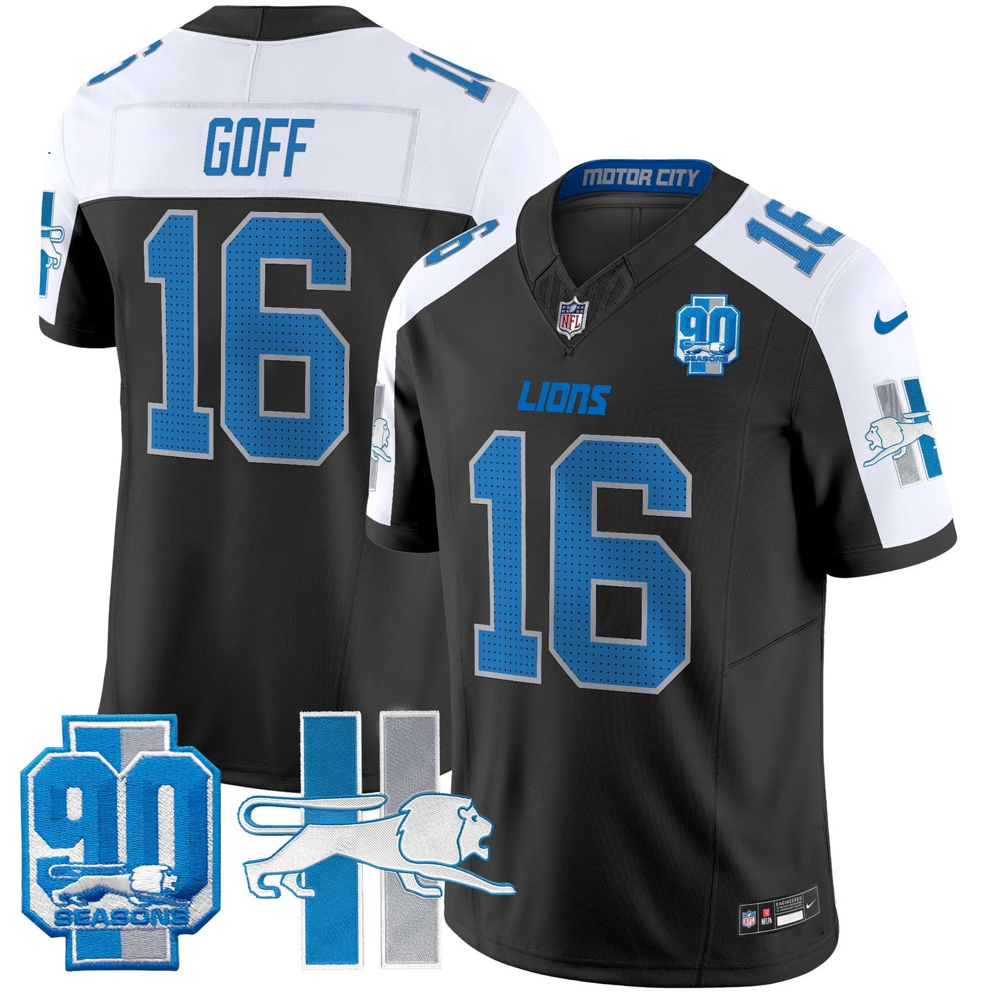 Men's Detroit Lions 1946 Throwback Vapor Limited Jersey - All Stitched