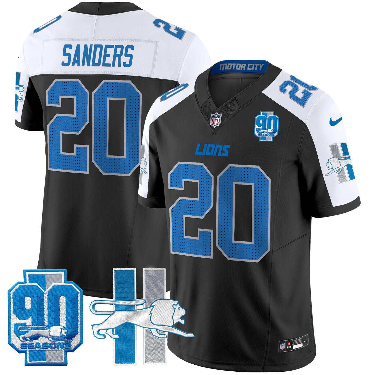 Men's Detroit Lions 1946 Throwback Vapor Limited Jersey - All Stitched