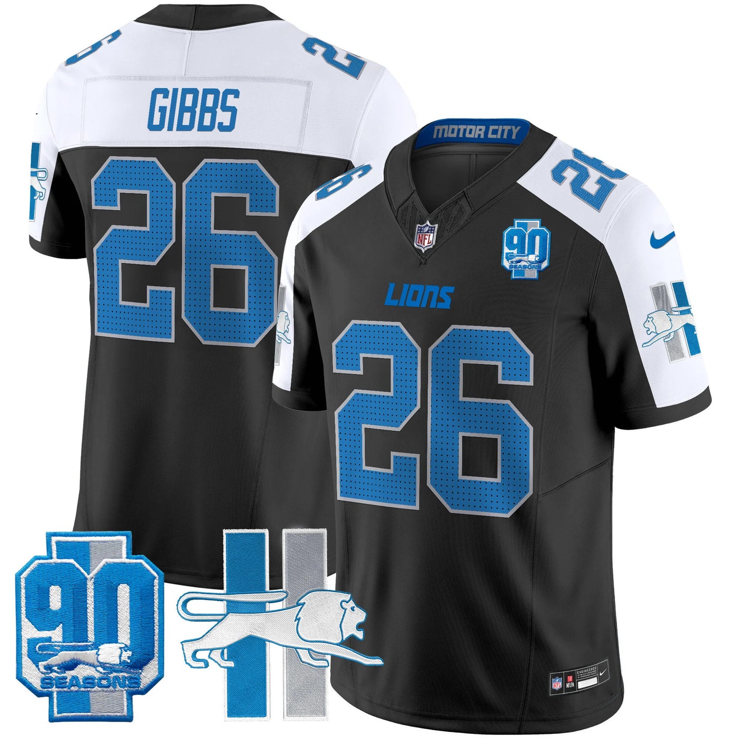 Men's Detroit Lions 1946 Throwback Vapor Limited Jersey - All Stitched
