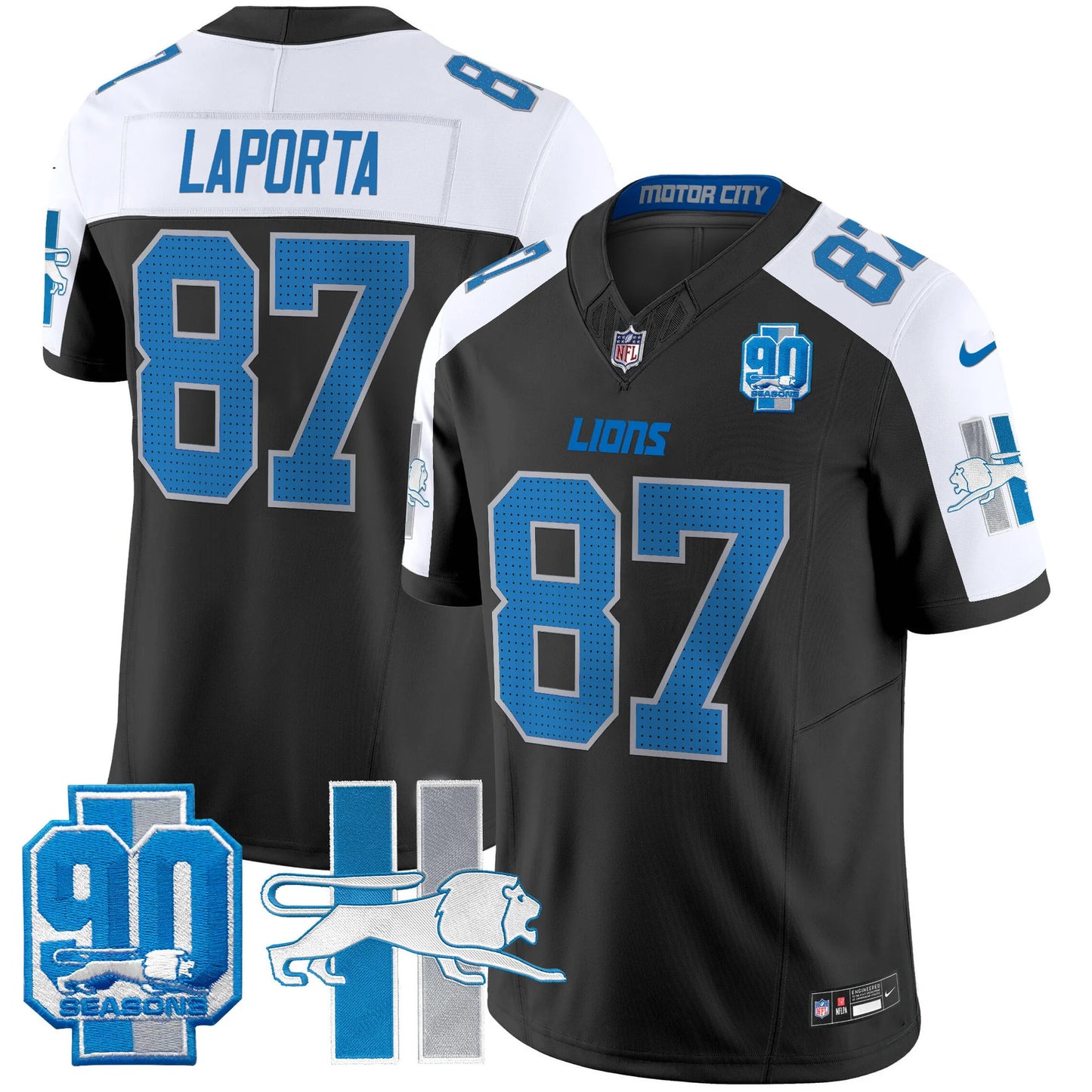 Men's Detroit Lions 1946 Throwback Vapor Limited Jersey - All Stitched