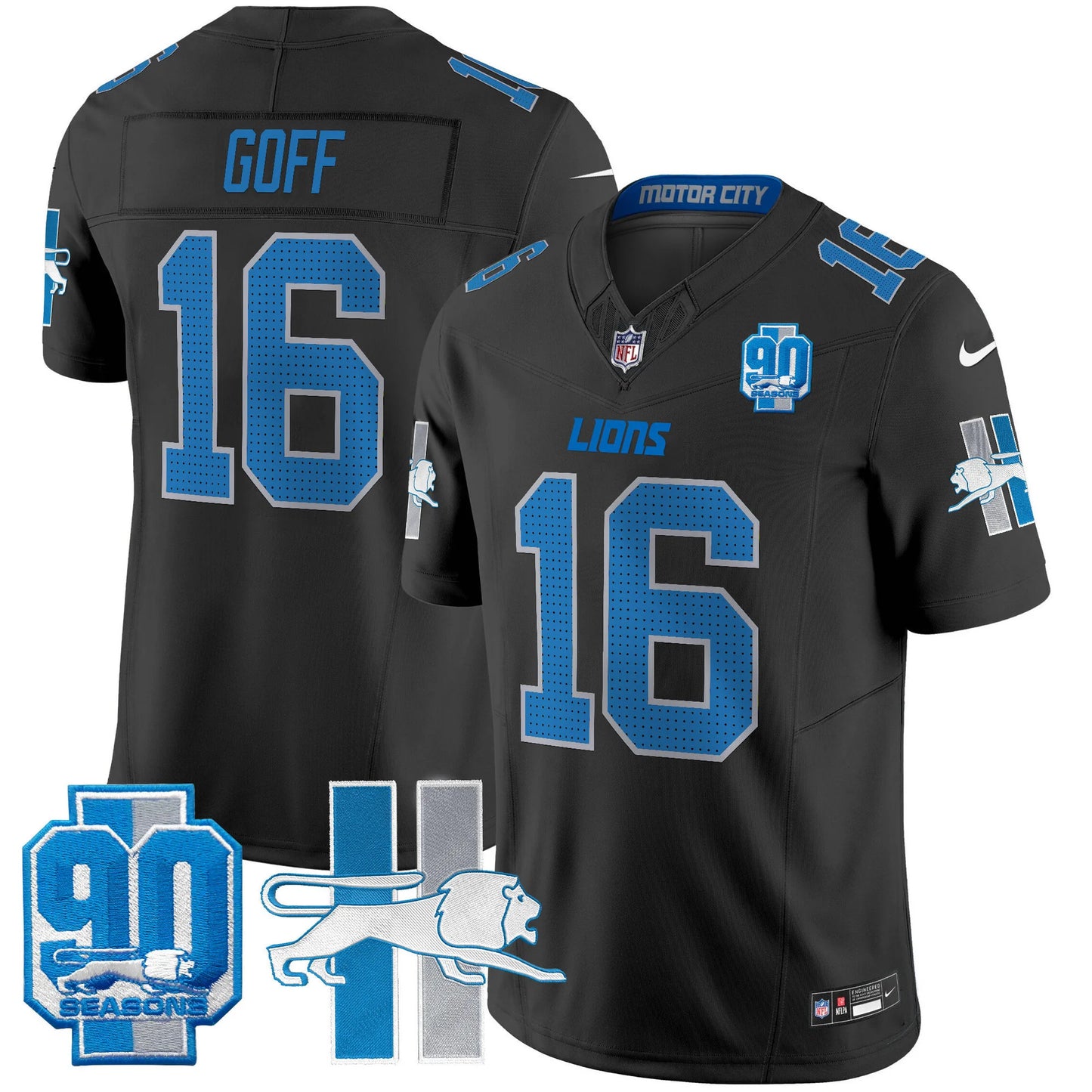 Men's Detroit Lions 1946 Throwback Vapor Limited Jersey - All Stitched