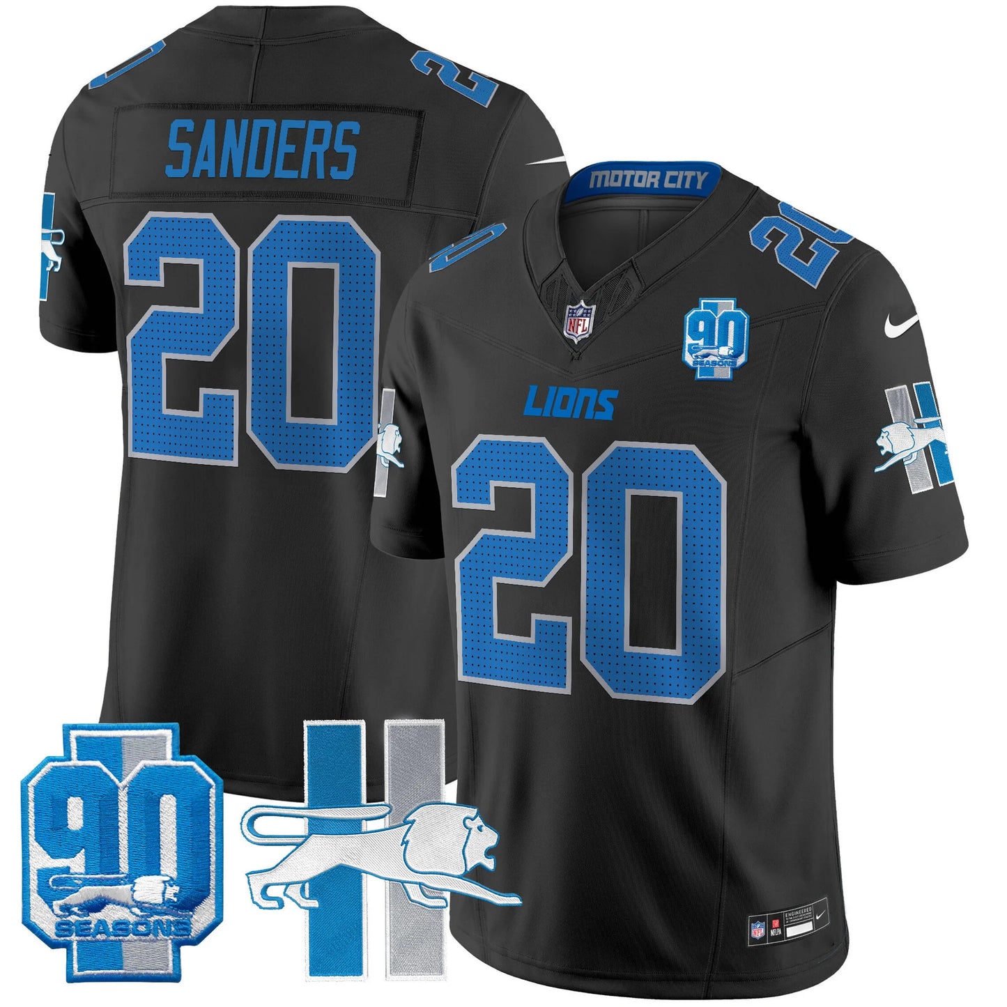 Men's Detroit Lions 1946 Throwback Vapor Limited Jersey - All Stitched