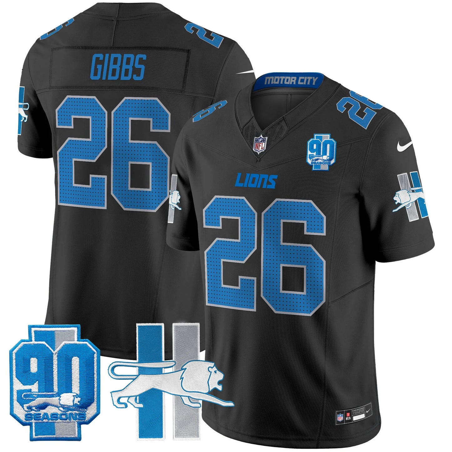 Men's Detroit Lions 1946 Throwback Vapor Limited Jersey - All Stitched