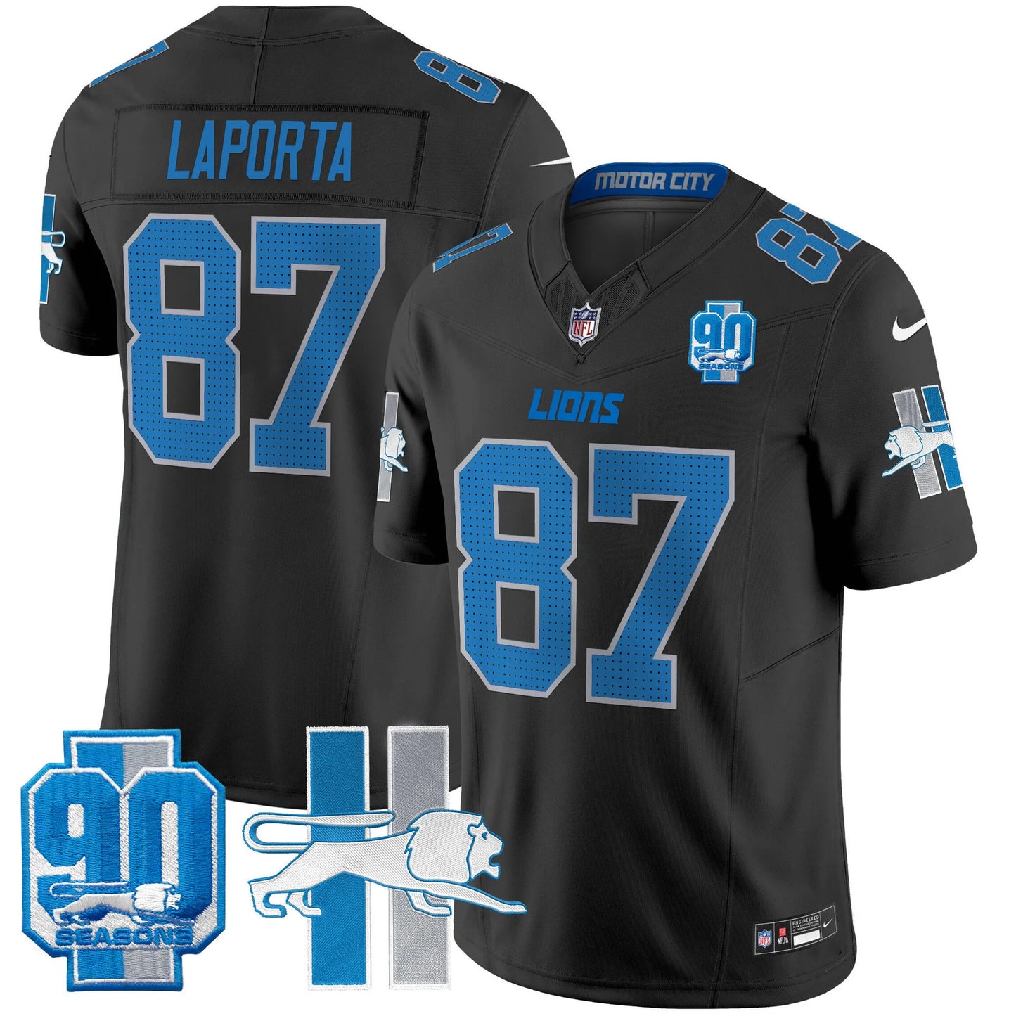 Men's Detroit Lions 1946 Throwback Vapor Limited Jersey - All Stitched