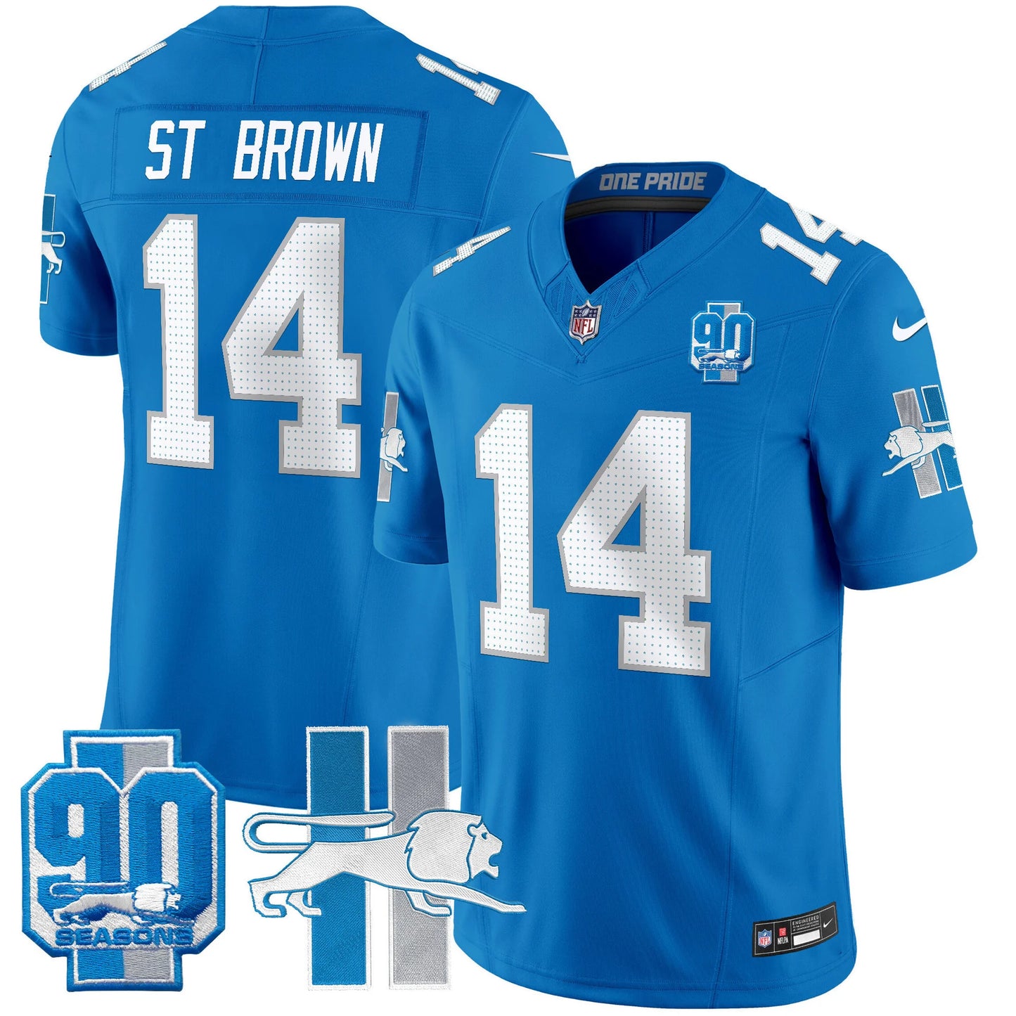 Men's Detroit Lions 1946 Throwback Vapor Limited Jersey - All Stitched