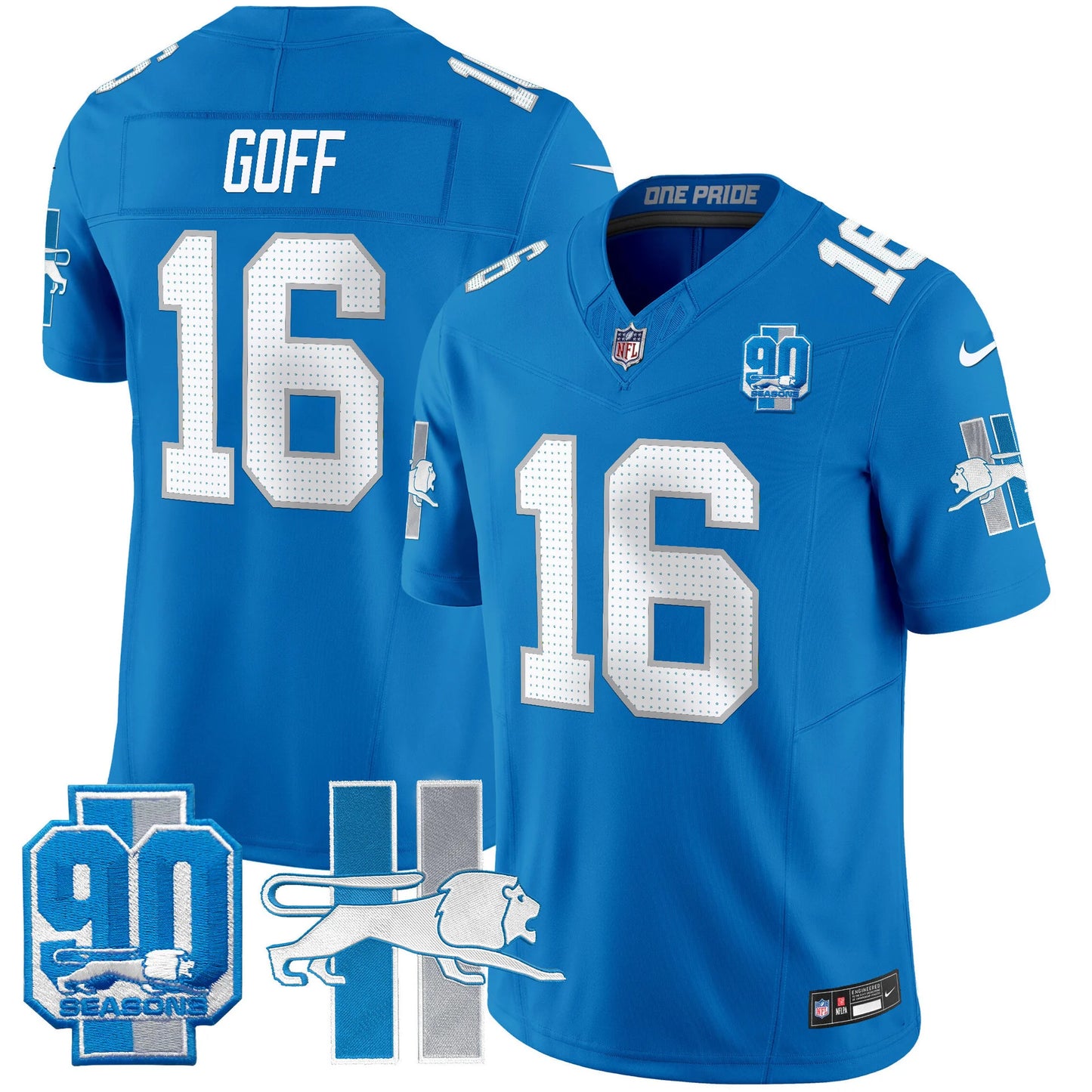 Men's Detroit Lions 1946 Throwback Vapor Limited Jersey - All Stitched