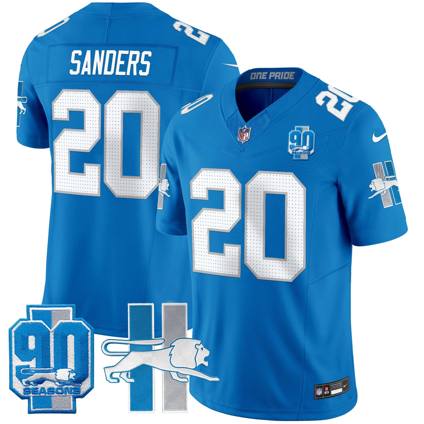 Men's Detroit Lions 1946 Throwback Vapor Limited Jersey - All Stitched