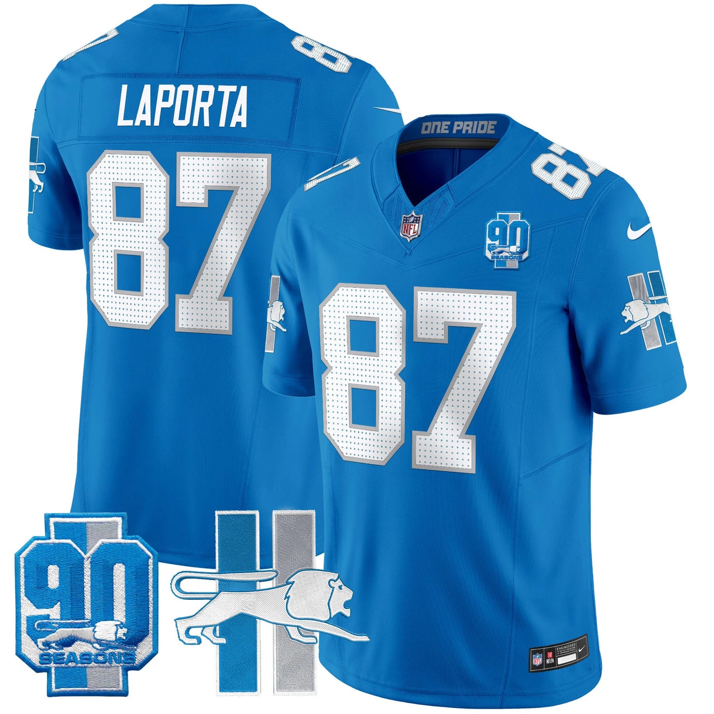 Men's Detroit Lions 1946 Throwback Vapor Limited Jersey - All Stitched