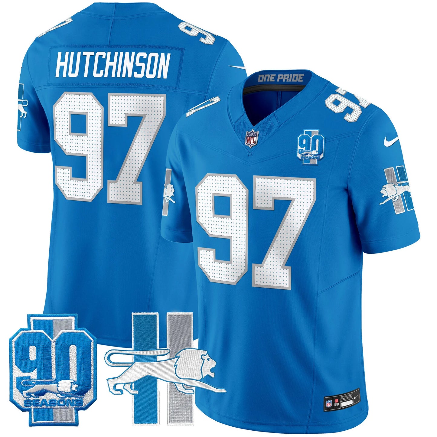 Men's Detroit Lions 1946 Throwback Vapor Limited Jersey - All Stitched