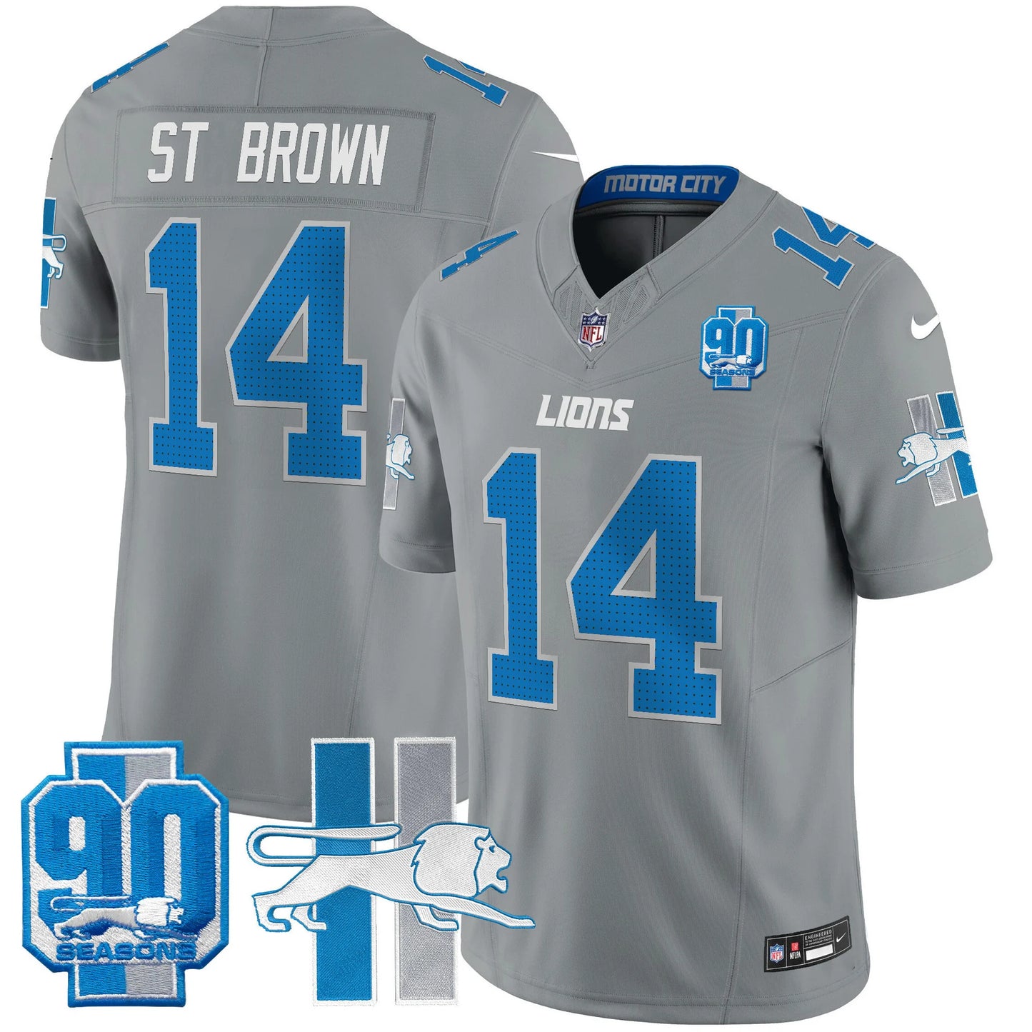 Men's Detroit Lions 1946 Throwback Vapor Limited Jersey - All Stitched