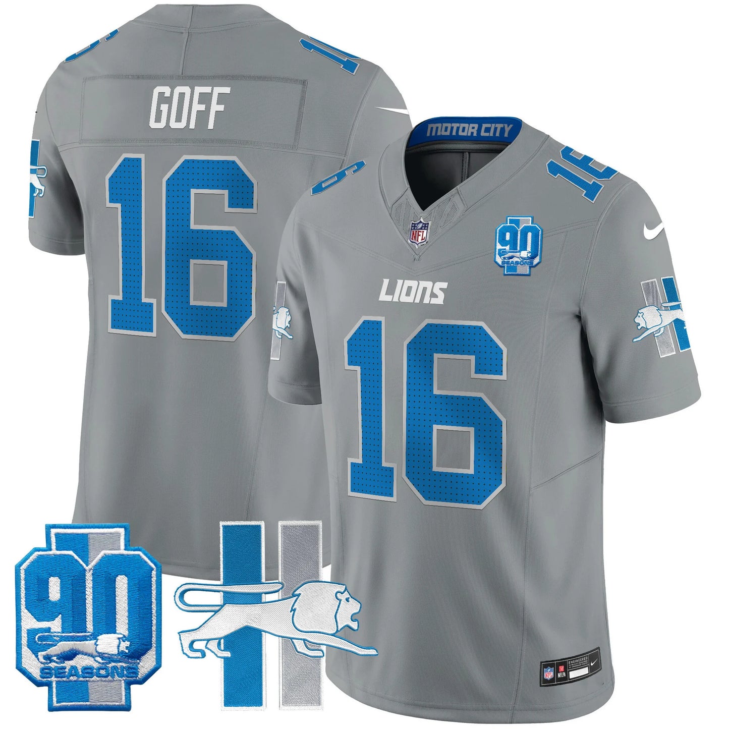 Men's Detroit Lions 1946 Throwback Vapor Limited Jersey - All Stitched