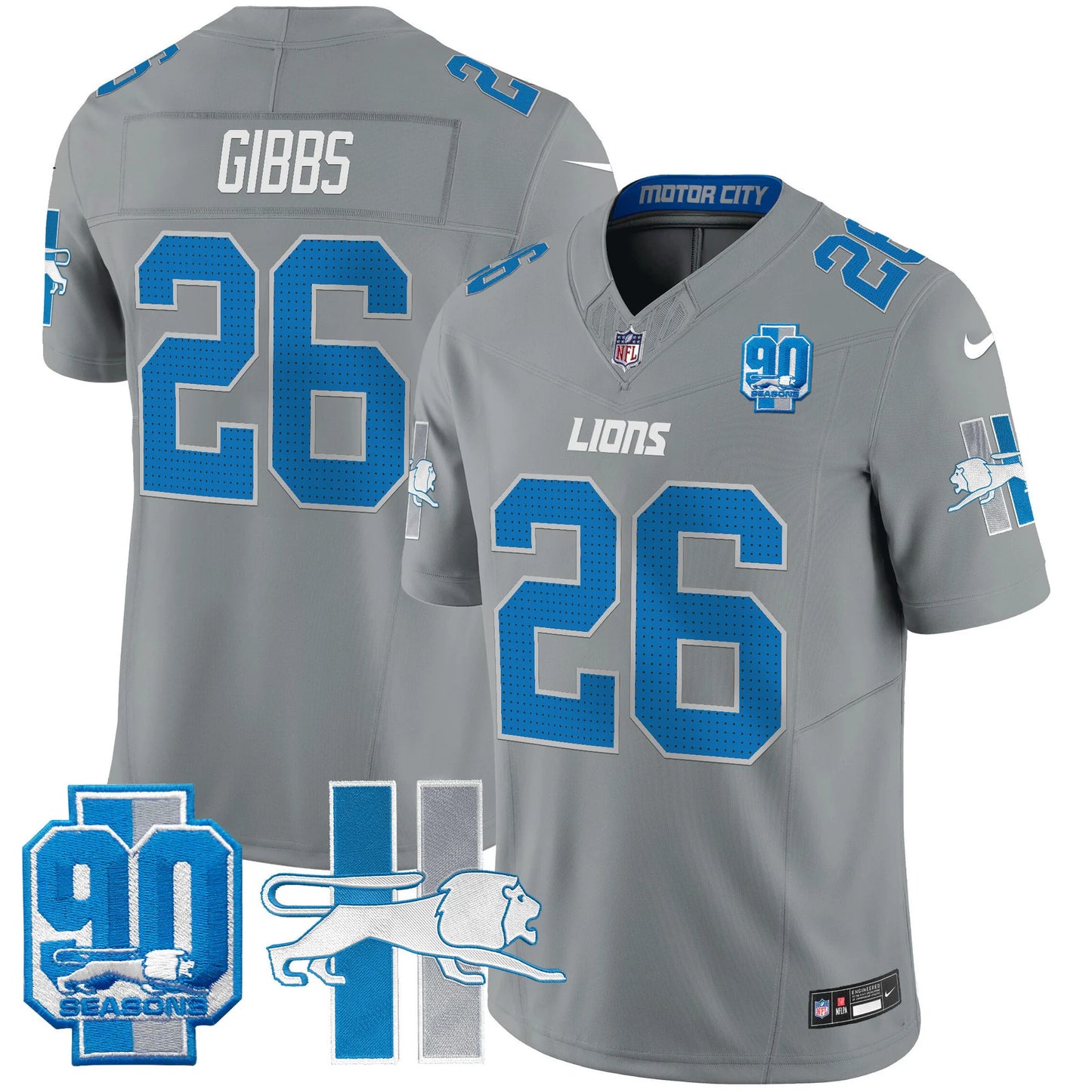 Men's Detroit Lions 1946 Throwback Vapor Limited Jersey - All Stitched