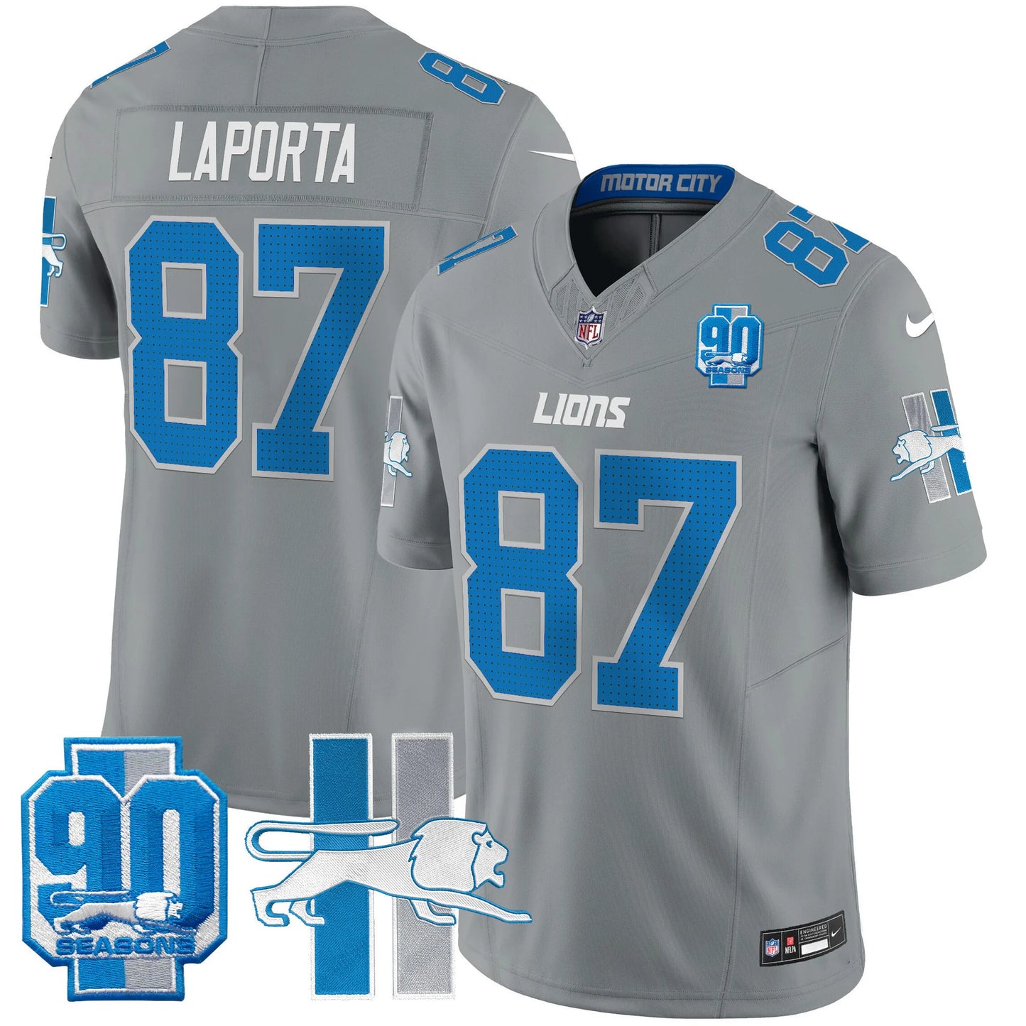 Men's Detroit Lions 1946 Throwback Vapor Limited Jersey - All Stitched