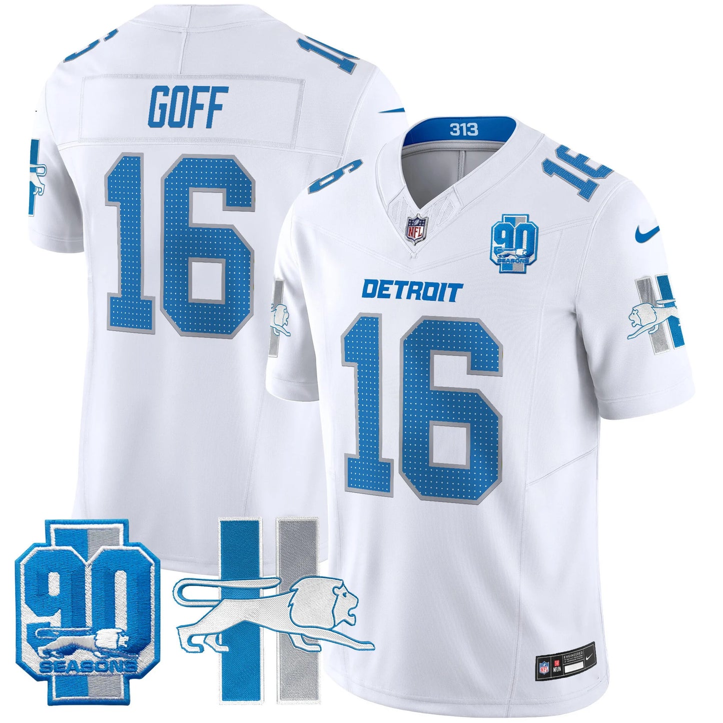 Men's Detroit Lions 1946 Throwback Vapor Limited Jersey - All Stitched