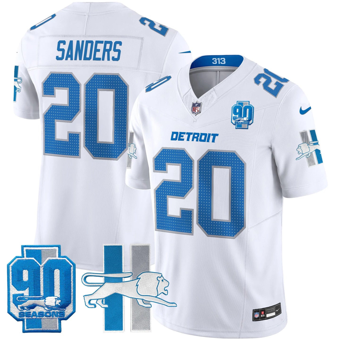 Men's Detroit Lions 1946 Throwback Vapor Limited Jersey - All Stitched