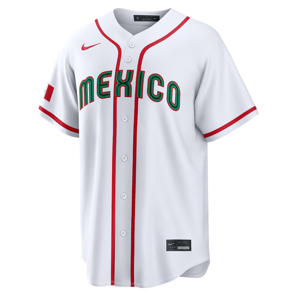 2026 WBC Mexico Stadium Baseball Custom Jersey – All Stitched - White