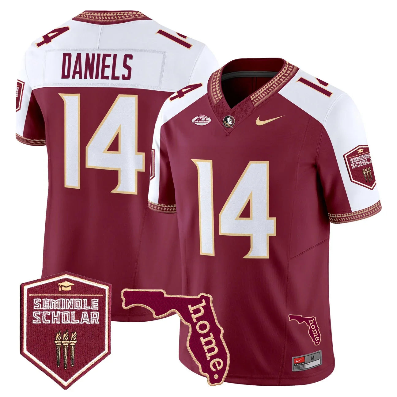 Men's Florida State Seminoles 2026 Seminole Scholar Patch Vapor Limited Jersey - All Stitched