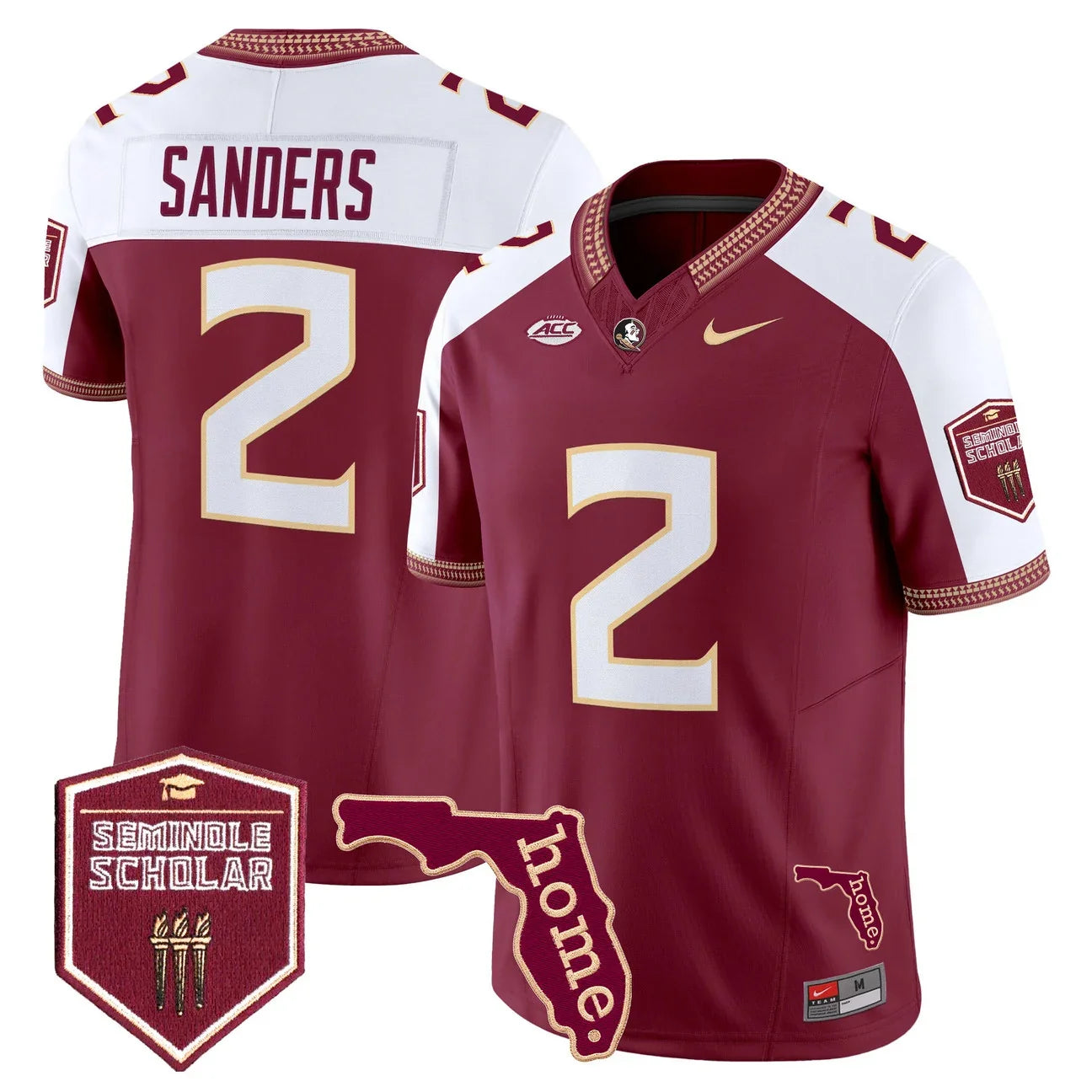 Men's Florida State Seminoles 2026 Seminole Scholar Patch Vapor Limited Jersey - All Stitched