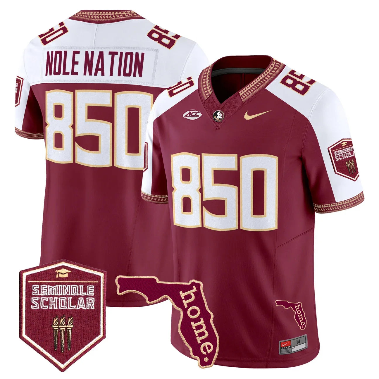 Men's Florida State Seminoles 2026 Seminole Scholar Patch Vapor Limited Jersey - All Stitched