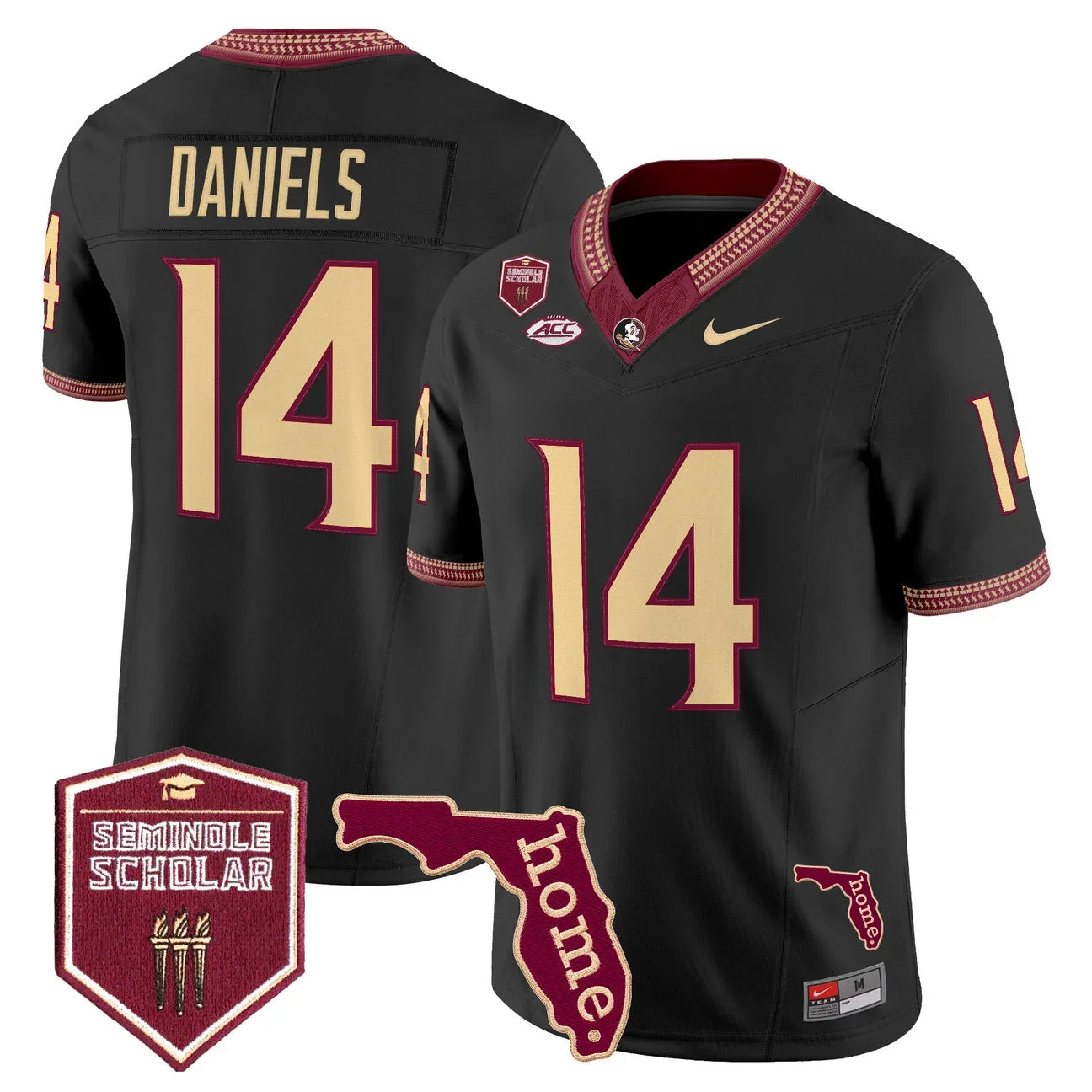 Men's Florida State Seminoles 2026 Seminole Scholar Patch Vapor Limited Jersey - All Stitched