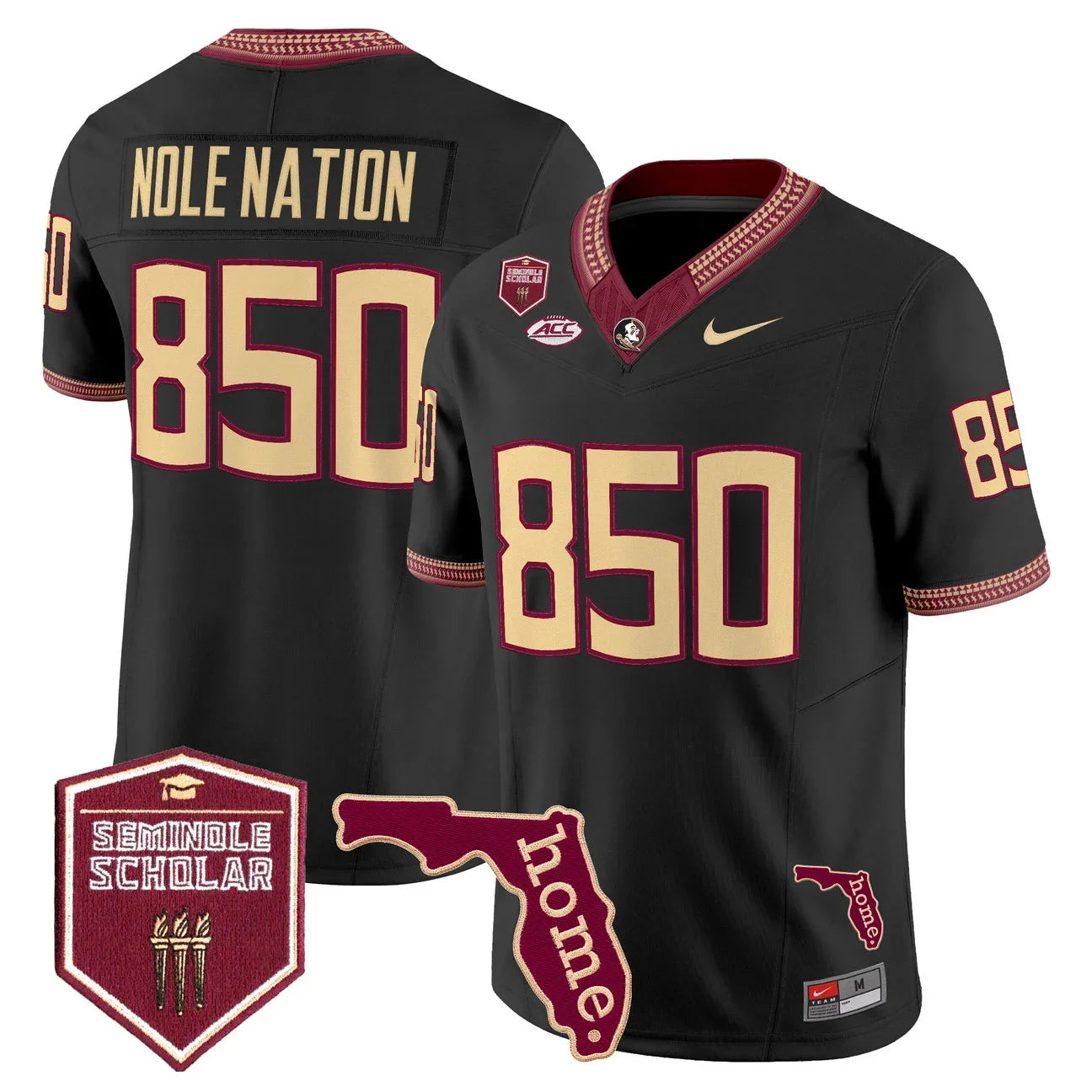 Men's Florida State Seminoles 2026 Seminole Scholar Patch Vapor Limited Jersey - All Stitched