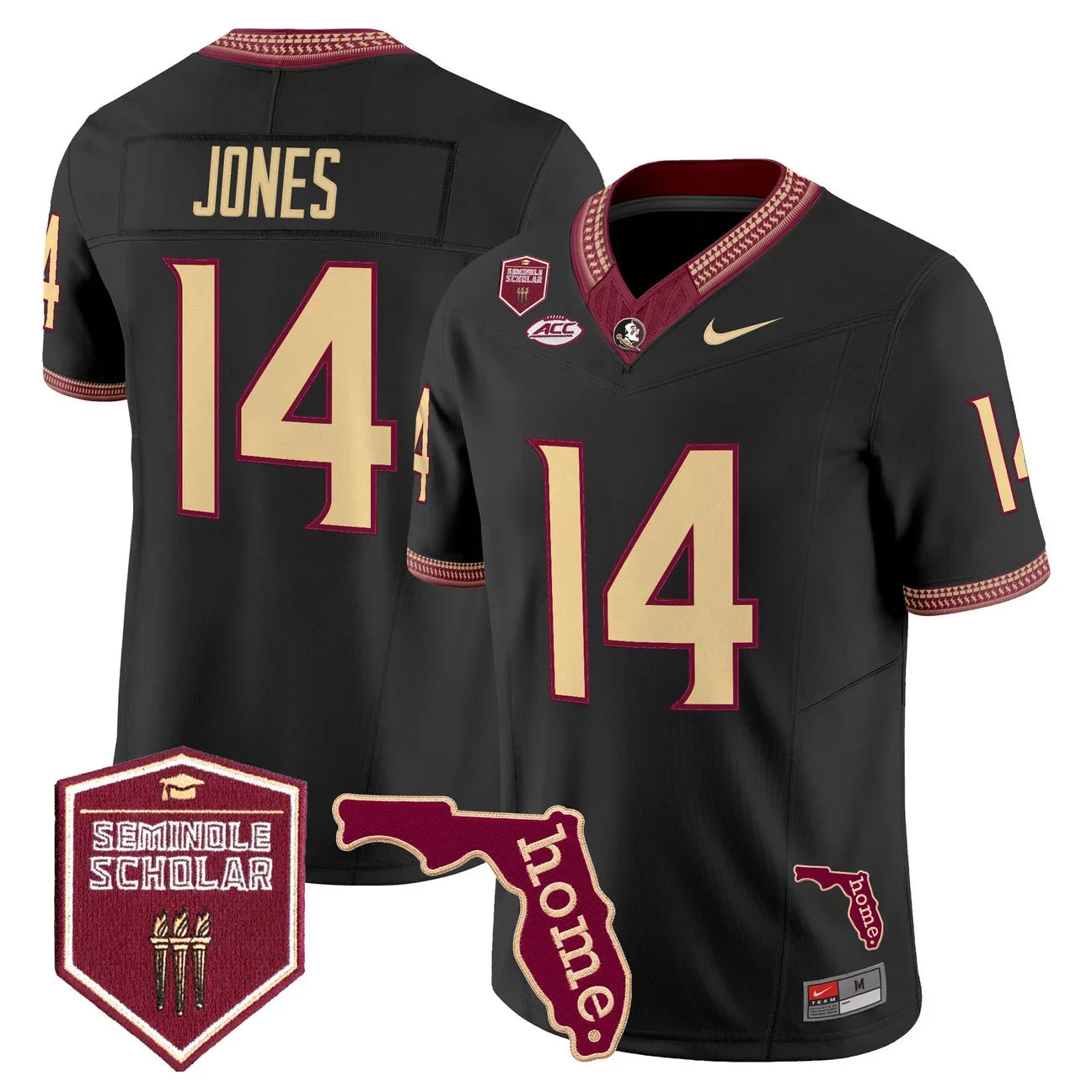 Men's Florida State Seminoles 2026 Seminole Scholar Patch Vapor Limited Jersey - All Stitched