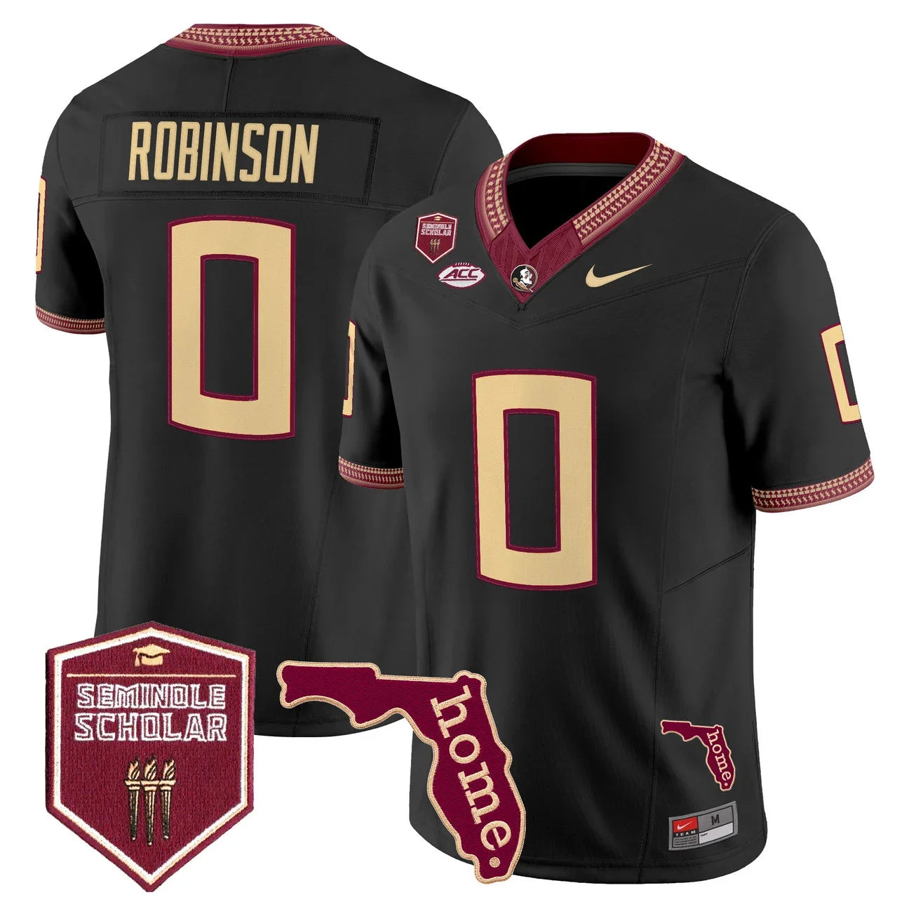 Men's Florida State Seminoles 2026 Seminole Scholar Patch Vapor Limited Jersey - All Stitched