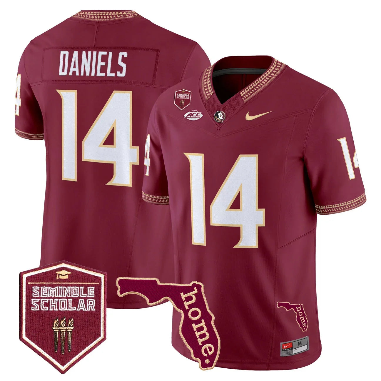 Men's Florida State Seminoles 2026 Seminole Scholar Patch Vapor Limited Jersey - All Stitched