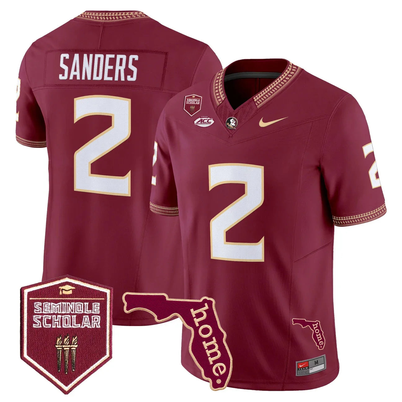 Men's Florida State Seminoles 2026 Seminole Scholar Patch Vapor Limited Jersey - All Stitched