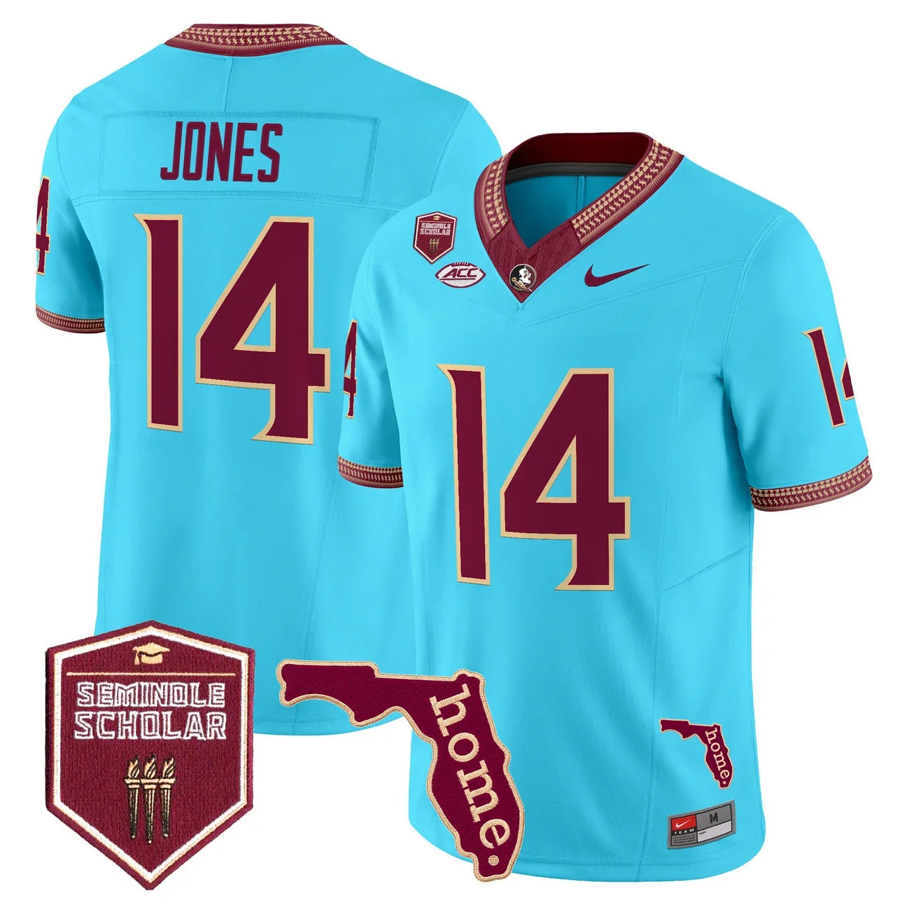 Men's Florida State Seminoles 2026 Seminole Scholar Patch Vapor Limited Jersey - All Stitched