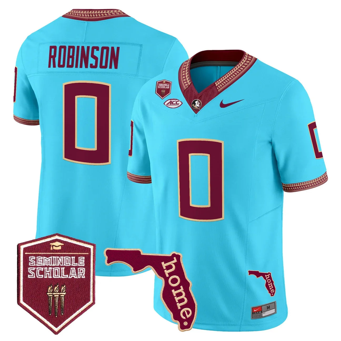 Men's Florida State Seminoles 2026 Seminole Scholar Patch Football Jersey