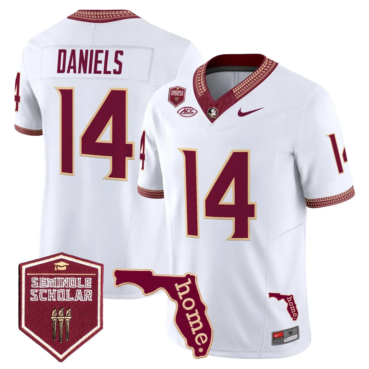 Men's Florida State Seminoles 2026 Seminole Scholar Patch Vapor Limited Jersey - All Stitched