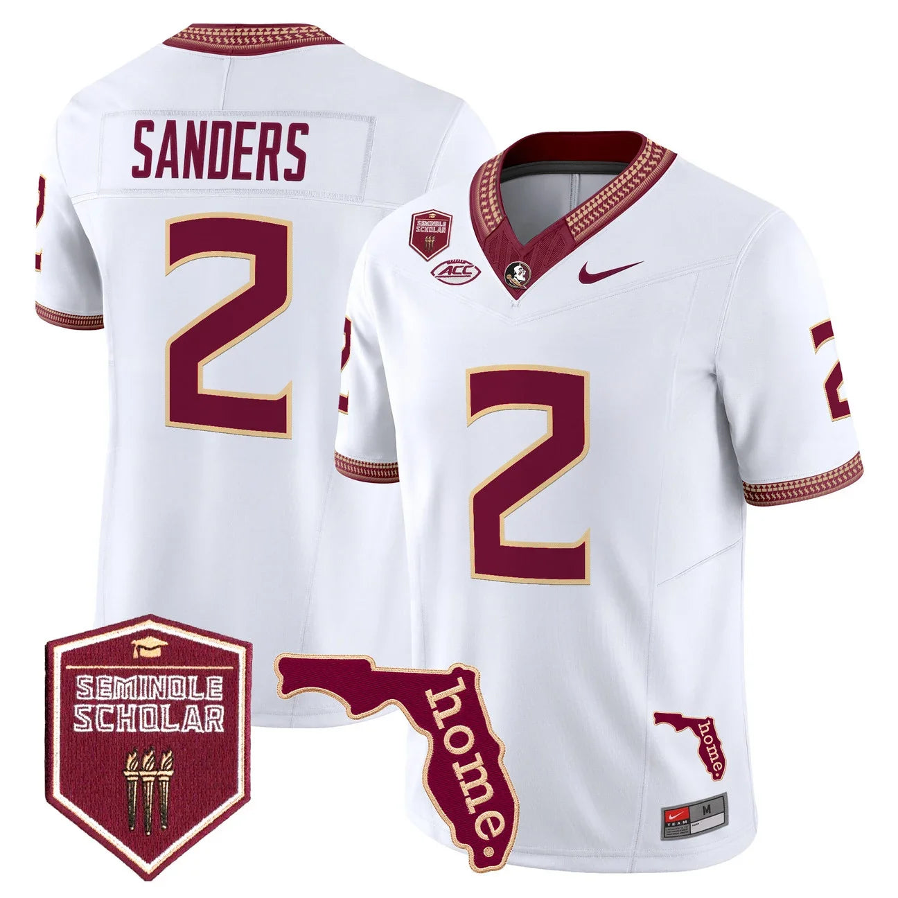 Men's Florida State Seminoles 2026 Seminole Scholar Patch Vapor Limited Jersey - All Stitched