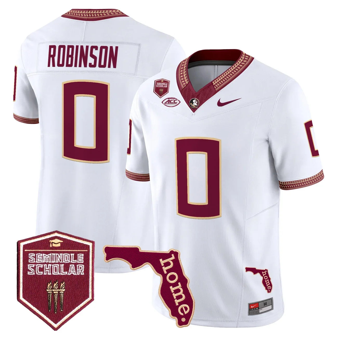 Men's Florida State Seminoles 2026 Seminole Scholar Patch Vapor Limited Jersey - All Stitched