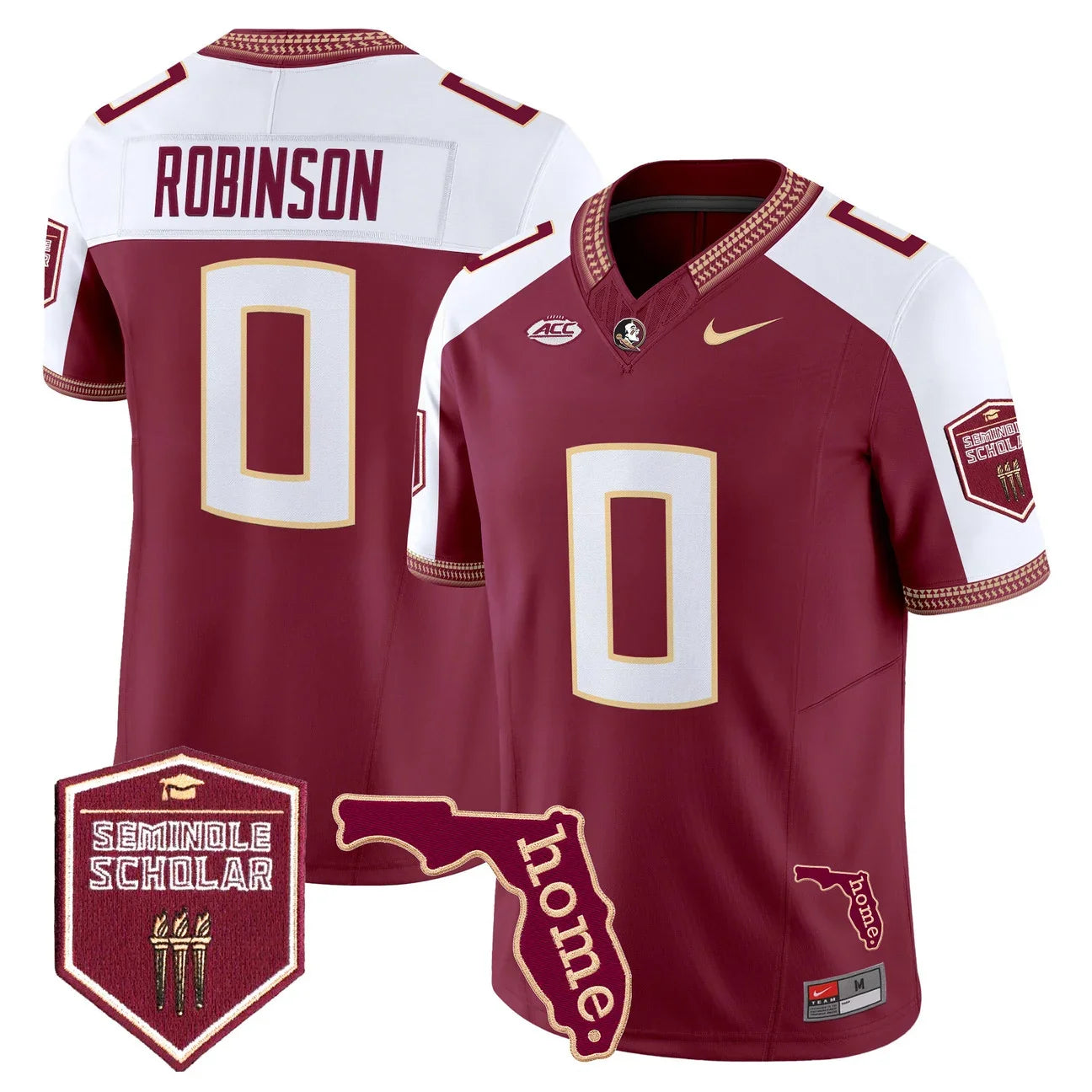Men's Florida State Seminoles 2026 Seminole Scholar Patch Vapor Limited Jersey - All Stitched